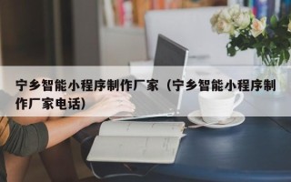 咸宁宁乡智能小程序制作厂家（宁乡智能小程序制作厂家电话）